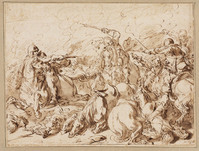 M+ 018
<br/>
Cavaleriegevecht
<br/>
<em>Baur, Johann Wilhelm (1607-1642)</em>